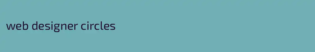 web designer circles